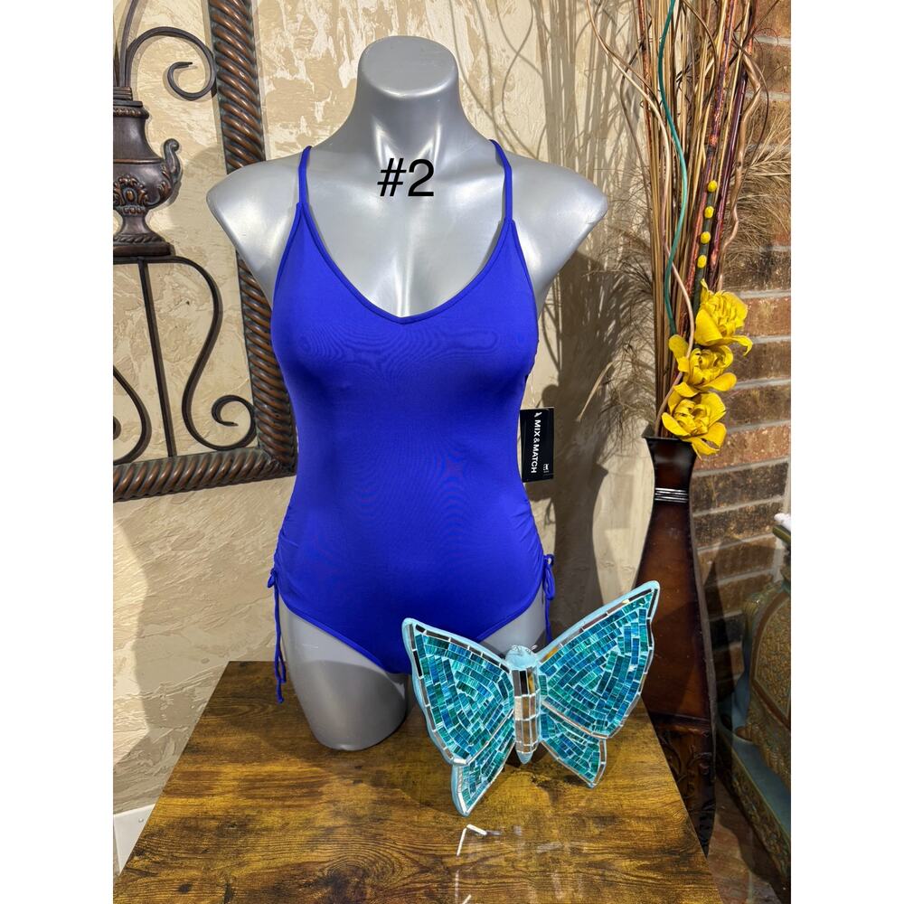 Ana blue women swimwear one piece cute fashion bathing suit
